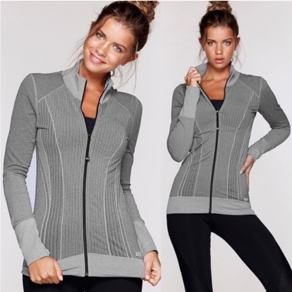Lorna Jane Tops - Lorna Jane Gray Zip Up